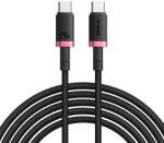 Baseus MacBook Piros / Fekete Baseus - Data Cable Dura Series (P10377803U03-01) - Gyors töltés, Type-C, PD 240W, 480Mbps, 1m