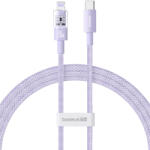 Baseus - Adatkábel Gem (P10373001511-00) - USB-C Lightninghez, Gyors töltés 20W, 1m - Nebula Purple