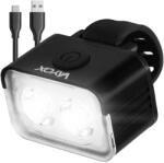 Vayox VA0153 kerékpár fejlámpa, alumínium, 2x XPG2 LED forrás, professzionális, 500 mAh újratölthető akkumulátor, USB-C töltés, IPX6 vízálló, 300 lumen, fekete (VA0153)