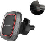 Techsuit Autós tartó Techsuit MagGrip (S5) - Biztonságos mágneses rögzítés szellőzőrácsba, 360°-os forgatási szög, fémlemezekkel - Fekete/Piros