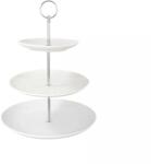Gastro Háromszintes porcelán állvány, fehér, magasság: 35 mm, átmérő: 260 mm