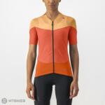 Castelli GRADIENT COLOR BLOCK női mez, skarlát/narancssárga (S)