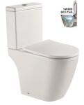 Inter Ceramic Моноблок КАРАРА ICC 6375P, Inter Ceramic, седалка и капак, порцелан, бял, 37х84х63см (6375P)