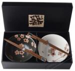  Made In Japan Cherry Blossom Tálkészlet pálcikákkal, 400 ml, 2 db