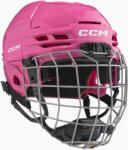 CCM Cască de hochei pentru copii CCM Tacks 70 Combo JR pink