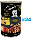 Cesar Natural Goodness 24x400 g nedves kutyaeledel csirkével, sárgarépával, teljes kiőrlésű tésztával és almával a szószban