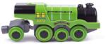 Bigjigs Toys Locomotiva electrica Flying Scotsman verde (DDBJT306) Trenulet
