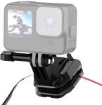 Puluz Clip de montare pe parbrizul motocicletei PULUZ pentru camere de actiune (DJI Osmo Action 4, GoPro Hero 12, Insta360 Ace Pro / X4)(negru)