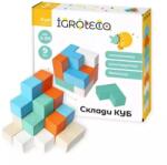 IGROTECO Joc 2-în-1 de echilibru și puzzle cu cuburi (900170)