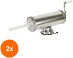 Grunberg Set 2 x Aparat de Umplut Carnati, din Aluminiu, 1.5 kg, Grunberg Gr745 (GUJ-2xGR745) Masina de tocat manual