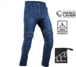 TRILOBITE Parado Doublelayer Aaaa Motoros Farmernadrág Slim Fit Rövidített, Kék