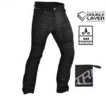 TRILOBITE Parado Doublelayer Aaa Motoros Farmernadrág Hosszított, Fekete