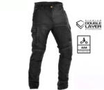 TRILOBITE Acid Scrambler Doublelayer Aaa Motoros Farmernadrág, Fekete