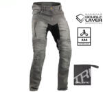 TRILOBITE Parado Doublelayer Aaa Motoros Farmernadrág Slim Fit Hosszított, Szürke