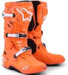 Alpinestars Tech 10 Supervented motoros csizma fluo narancssárga-fekete-fehér