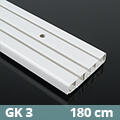 Gardinia Mennyezeti műanyag karnis (GK3) - 3 soros - 180 cm (8392)