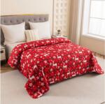 Ágytakaró VELVET CHRISTMAS piros Méret: 220 x 240 cm
