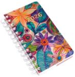 Realsystem Határidõnapló REALSYSTEM SP5 spirál A/6 napi fehér lapos akvarell 2026 (8721-50) - tonerpiac