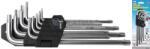 BGS technic Kraftmann Derékszögű kulcs készlet | hosszú | T-profil (Torx) T10 - T50 | 9 darabos - BGS 816 (BGS 816)