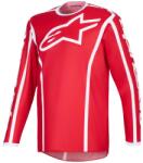 Alpinestars Tricou motocross Alpinestars Fluid Apex roșu-alb (AIM170-0340)
