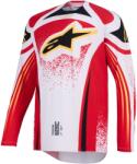 Alpinestars Tricou motocross Alpinestars Techstar Nomur gri deschis-roșu-negru-galben (AIM170-0339)