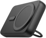 JOYROOM vezeték nélküli powerbank 10000mAh JR-W050 20W MagSafe gyűrűvel és állvánnyal - fekete (JR-W050BK)