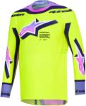 Alpinestars Tricou motocross Alpinestars Supertech Vista galben fluo-violet-negru (AIM170-0346)