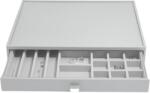 Stackers Casetă pentru bijuterii Stackers cu 19 compartimente supersize gri pietros cu sertar (75808)