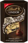 Lindt Черен шоколад Lindor 70% 200гр