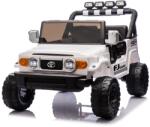 Beneo Elektromos Toyota FJ Cruiser XXL autó 4x4 hajtással, licencelt (Kétszemélyes), fehér, Hordozható lítium akkumulátorral, Magas alvázzal, Két üléssel, Hátsó tengely rugózással, 2, 4 GHz-es távirányítóva