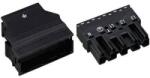 WAGO Hálózati csatlakozó dugó, egyenes, pólusszám: 5, 25 A, fekete, WAGO 770-115/K010-165