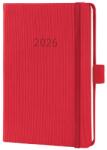 Sigel Conceptum határidőnapló, 2026, 10, 8x15 cm heti, piros (C2665)