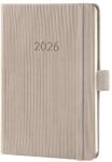 Sigel Conceptum határidőnapló, 2026, 10, 8x15 cm heti, taupe (C2661)