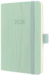 Sigel Conceptum határidőnapló, 2026, 9, 3x14 cm heti, mentazöld, puhafedelű (C2639)