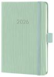 Sigel Conceptum határidőnapló, 2026, 10, 8x15 cm heti, mentazöld (C2673)