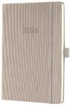 Sigel Conceptum határidőnapló, 2026, 14, 8x21, 3 cm heti, taupe (C2660)