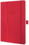 Sigel Conceptum határidőnapló, 2026, 13, 5x21 cm heti, piros, puhafedelű (C2634)