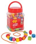 Bigjigs Toys Дървени нанизващи се мъниста в кутия (BJ662)
