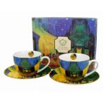 Duo Gift Van Gogh Kávéház éjjel porcelán csésze aljjal- 270 ml - 2 személyes készlet díszdobozban (VR-28041)