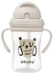 AKUKU Tanulópohár Szívószálas, bagoly minta (300 ml/db) - diaper