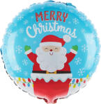 PartyPal Lufi, fólia, Merry Christmas felirattal, télapós, 45 cm