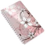 Realsystem Határidőnapló REALSYSTEM SP2 spirál A/6 heti fehér lapos virágok 2026 (8711-53) - fotoland