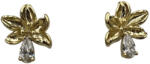 ElectraStore Cercei Aurii Cu Cristale Golden Flower (C4315)