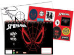 Pókember World of Webs A/4 spirál vázlatfüzet 40 lapos matricával