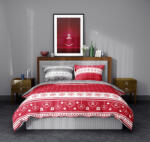 Ábránd Christmas/Karácsonyi ágyneműhuzat, Red, 140x200 + 70x90 cm (029)