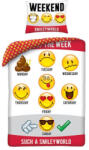 Ábránd Emoji / Smiley ágyneműhuzat Weekend (100% pamut)
