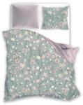 Ábránd Virágos zöld kétszemélyes ágyneműhuzat (200x220+2 db 70x80 cm)
