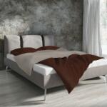 Ábránd Egyszínű kétszemélyes ágyneműhuzat, Csokoládé (200x220+2 db 70x80 cm)