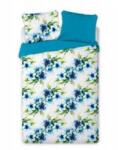 Ábránd Trendy pamut ágyneműhuzat, Kék virágos (140x200 + 2 db 70x90 cm)