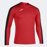 Joma ACADEMY LONG SLEEVE T-SHIRT hosszú dressz / hosszú póló piros fekete XS
